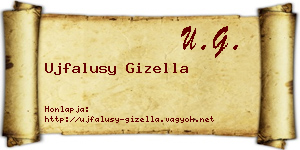 Ujfalusy Gizella névjegykártya